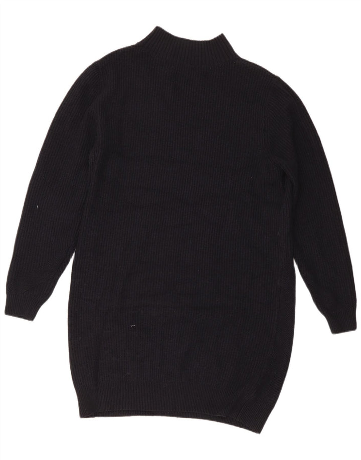 Marks & Spencer Vestido tipo jersey de manga larga para mujer UK 46 Grande Poliéster negro