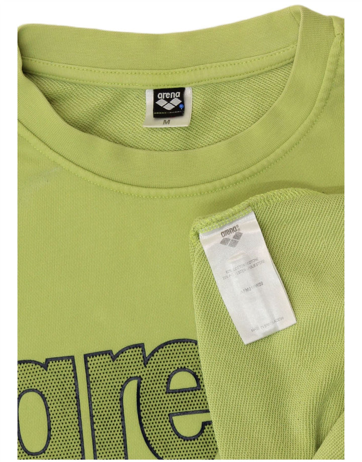 ARENA Hombre Sudadera Gráfica Jersey De Algodón Verde Medio