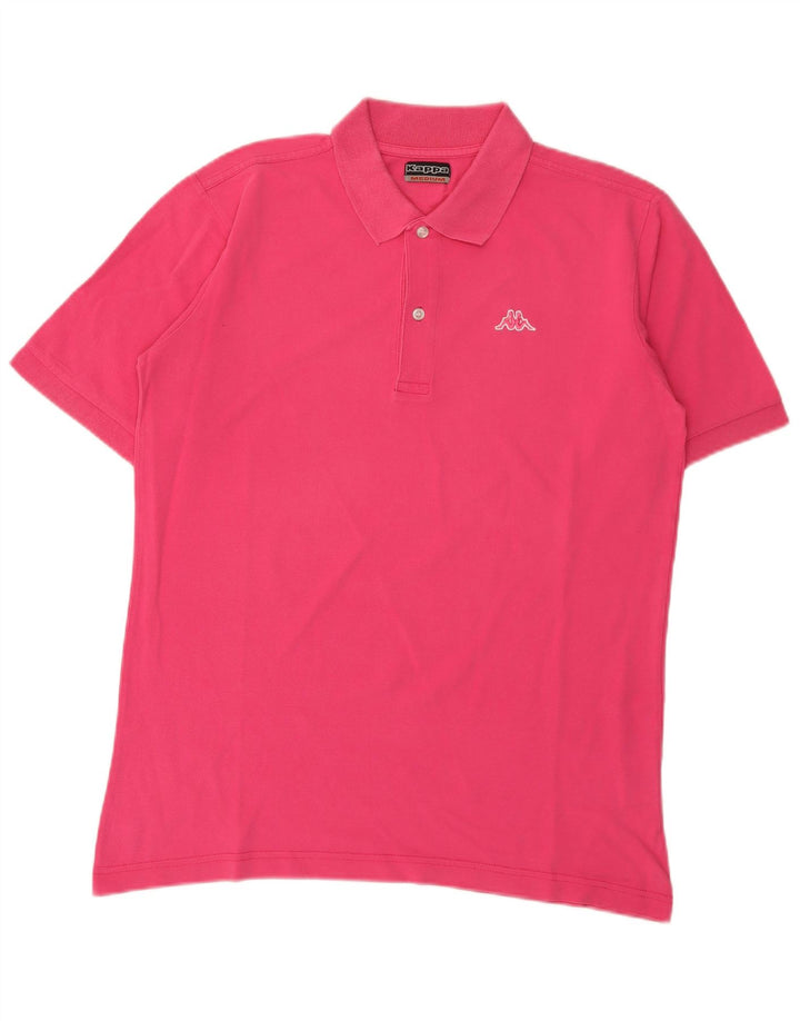 KAPPA Polo Hombre Algodón Rosa Medio