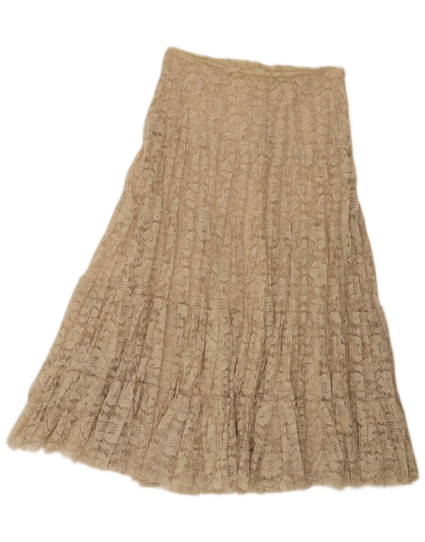 Phase Eight Falda escalonada de cintura alta para mujer UK 10 Small W28 Beige Floral