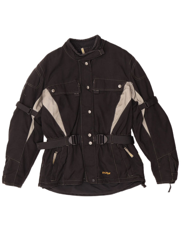 POLO Chaqueta de motociclista para mujer UK 40 Medium Black Colourblock
