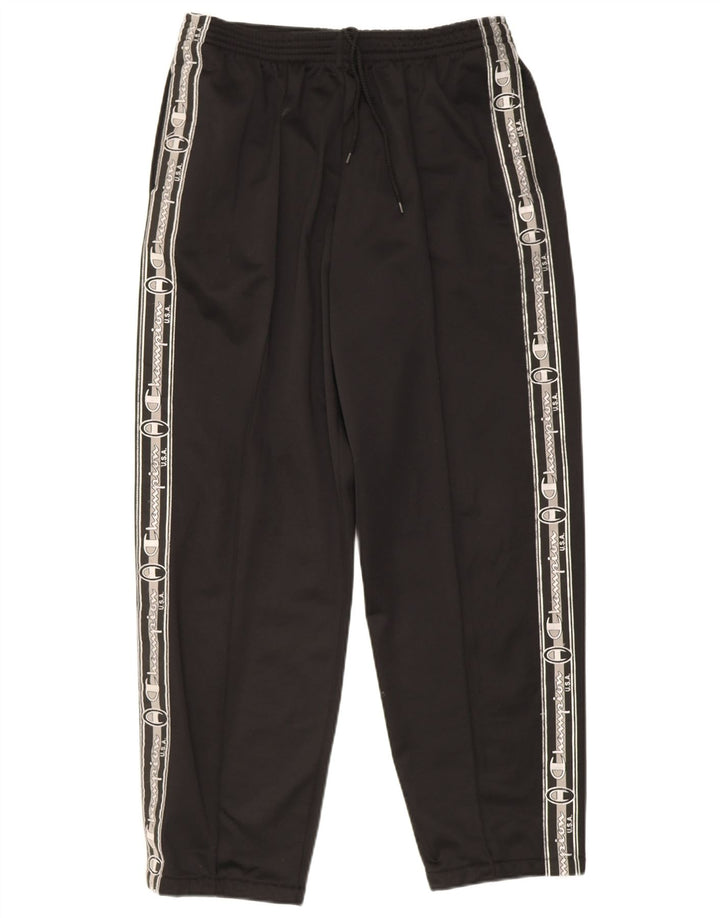 Champion Pantalones De Chándal Gráfico Hombre XL Poliéster Negro