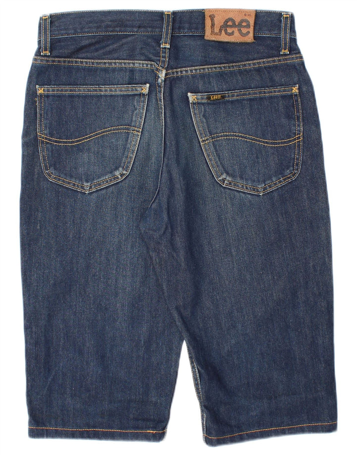 LEE Mens Detroit Denim Shorts W32 Algodón Azul Medio