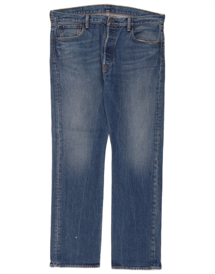 Levi's Hombre 501 Vaqueros Rectos W36 L32 Algodón Azul