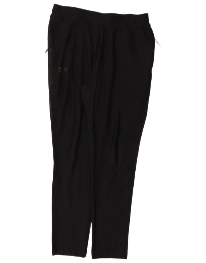 Under Armour Pantalones de chándal ajustados para mujer UK 44 Grande Poliéster negro