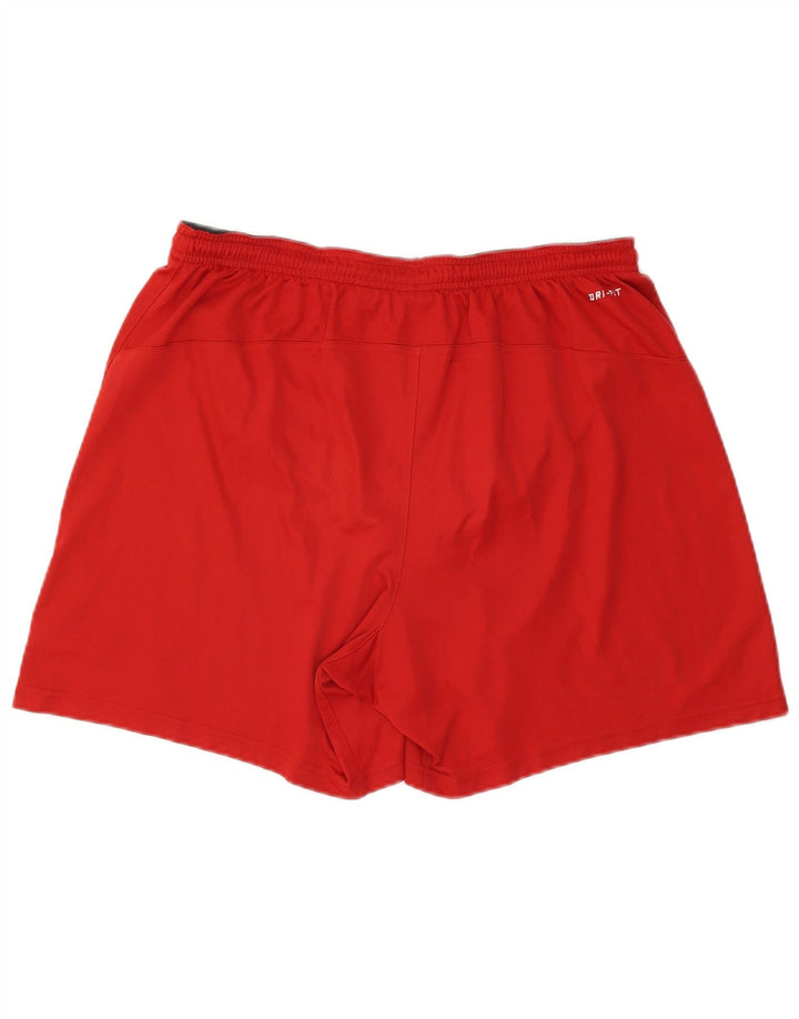Nike - Pantalones cortos deportivos Dri Fit para hombre XL, color rojo, poliéster