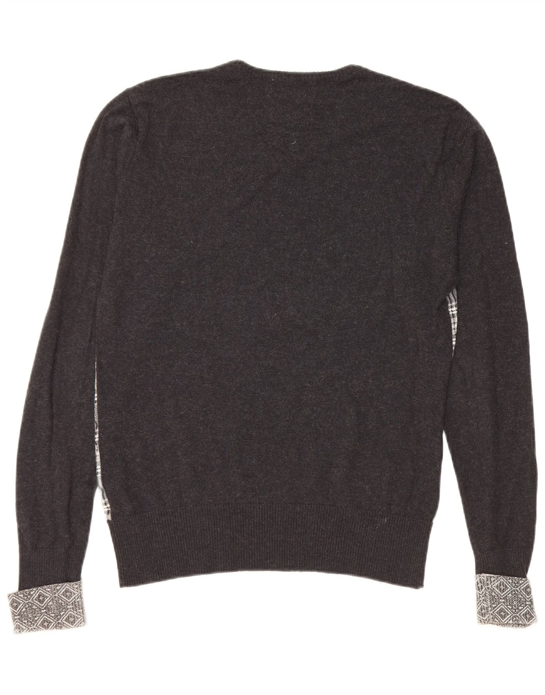 GUESS BY MARCIANO Suéter tipo jersey con cuello en V para mujer UK 10 Small Black Check