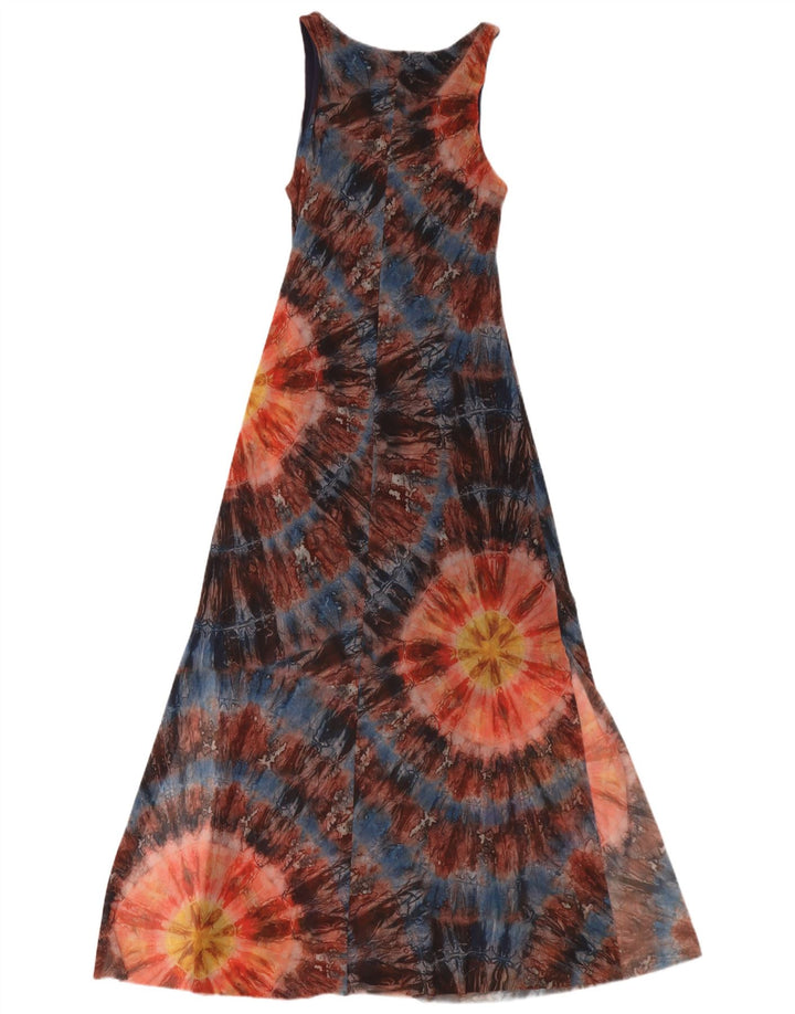 Desigual Vestido largo sin mangas para mujer UK 40 Medium Multicolor Tie Dye
