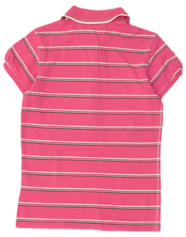 Champion Polo Heritage Fit para mujer UK 40 Algodón a rayas rosa medio