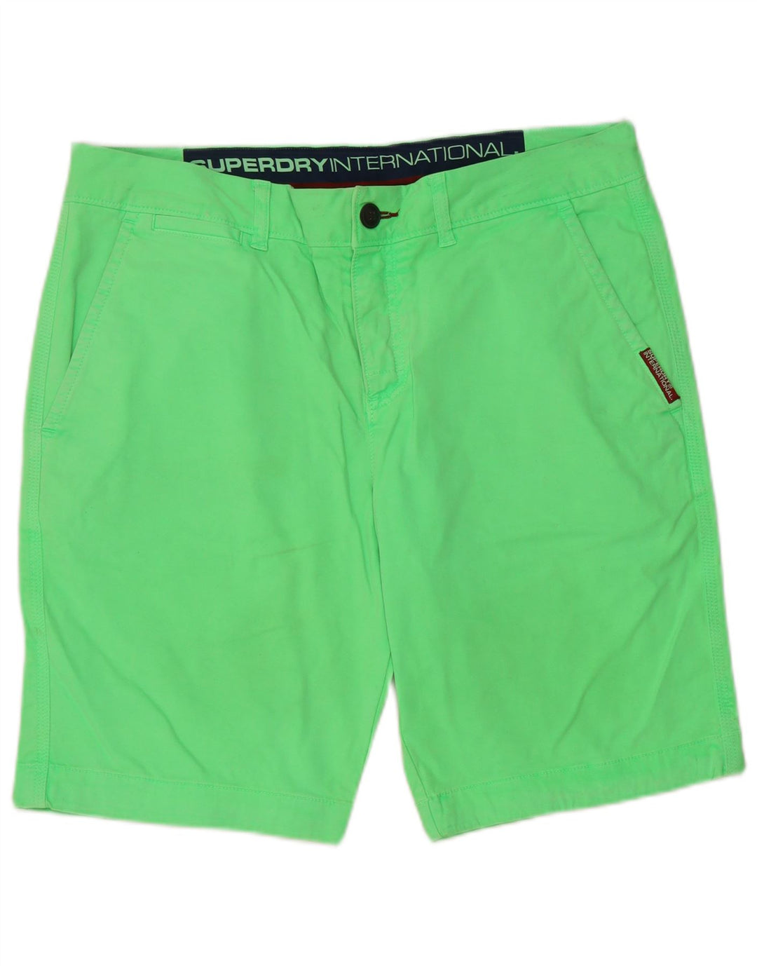 Superdry Chinos Cortos Para Hombre Grande W36 Algodón Verde