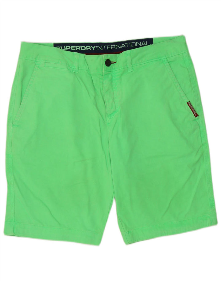 Superdry Chinos Cortos Para Hombre Grande W36 Algodón Verde