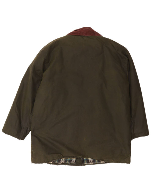 MC Orvis Chaqueta de algodón encerado para hombre UK 36 Small Khaki Cotton