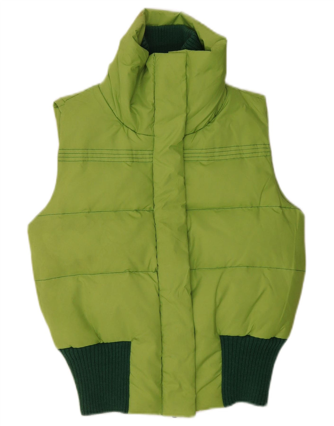 Only Chaleco acolchado para mujer ES 40 Small Verde Colorblock Poliéster