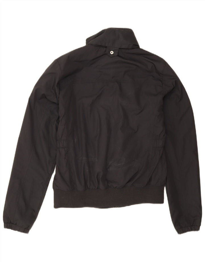 Champion Chaqueta Bomber Con Capucha Para Mujer UK 14 Medium Azul Marino