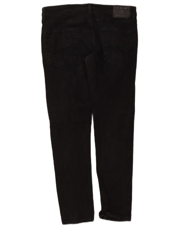 Jack & Jones Hombre GLENN Slim Jeans W36 L32 Algodón Negro