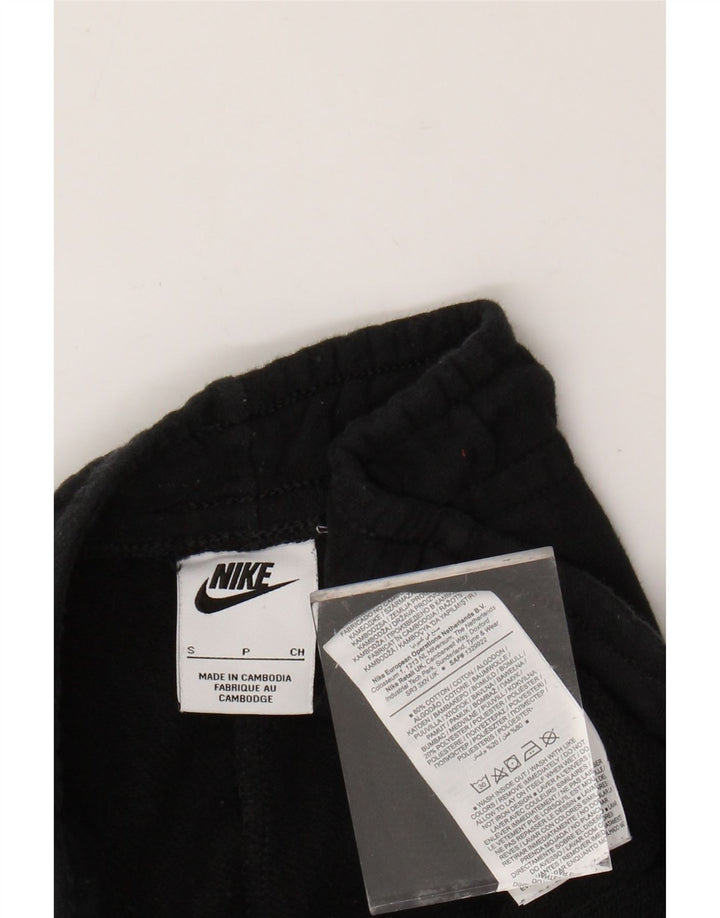 NIKE Mujer Chándal Pantalones Joggers UK 10 Small Negro Algodón