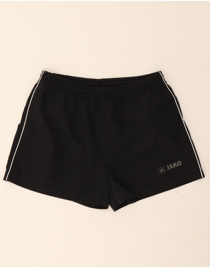 JAKO Womens Sport Shorts UK 12 Medium Black Polyester Vintage Jako and Second-Hand Jako from Messina Hembry 