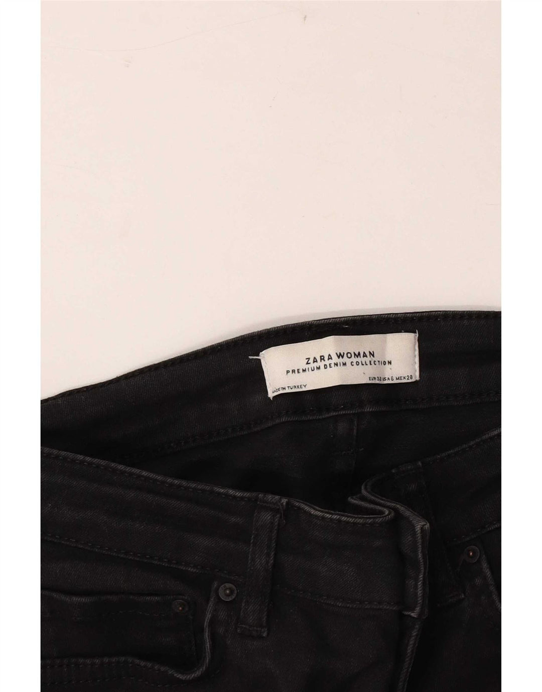 Zara Jeans Acampanados Para Mujer EU 38 Small W28 L33 Negro