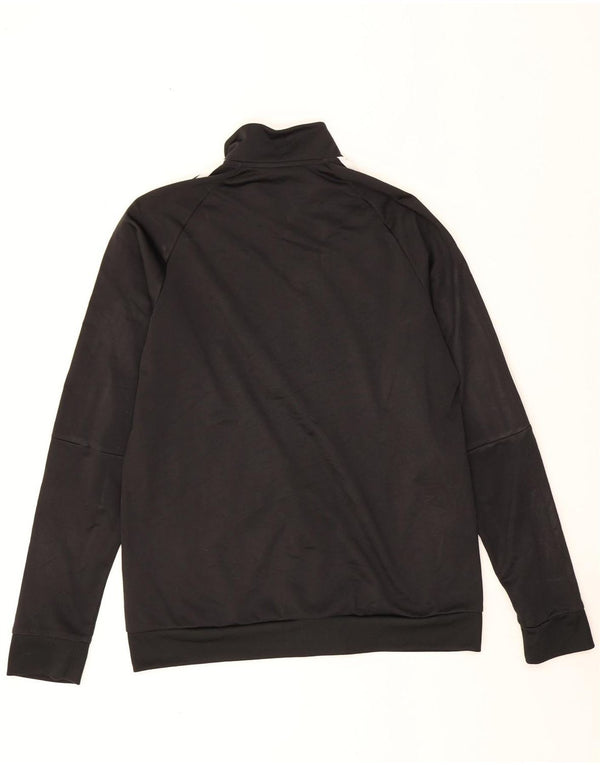 Adidas Mens Climalite Chándal Top Chaqueta Mediano Negro Poliéster