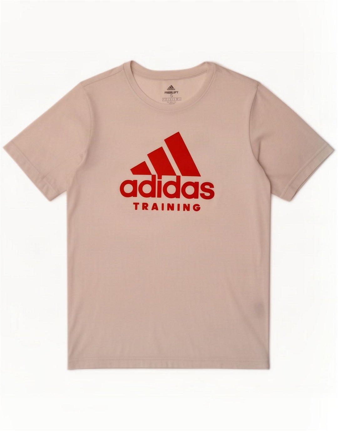 Camiseta Adidas Climalite para hombre con gráfico, camiseta pequeña de poliéster blanco
