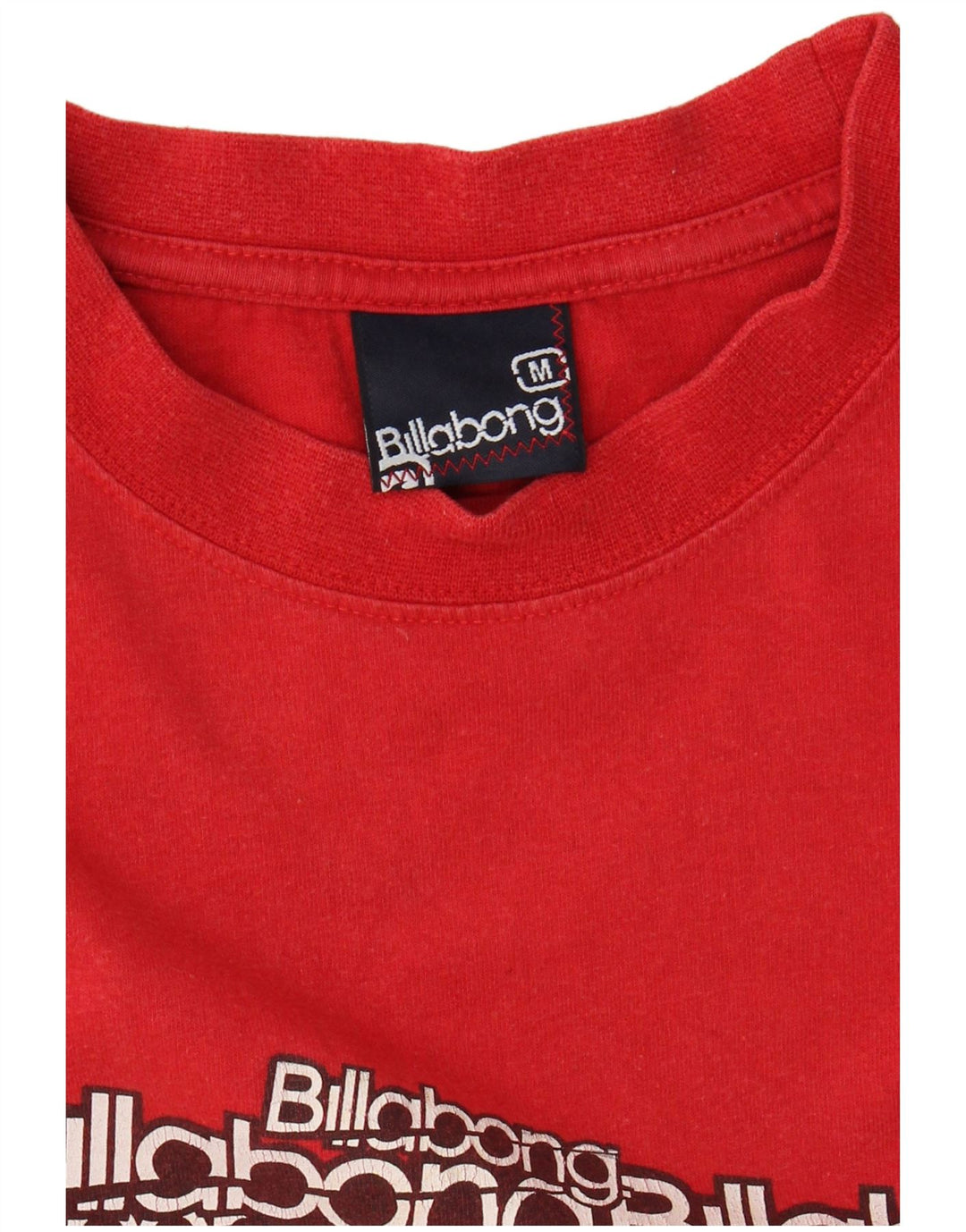 BILLABONG Camiseta gráfica para hombre Top Medium Red Cotton