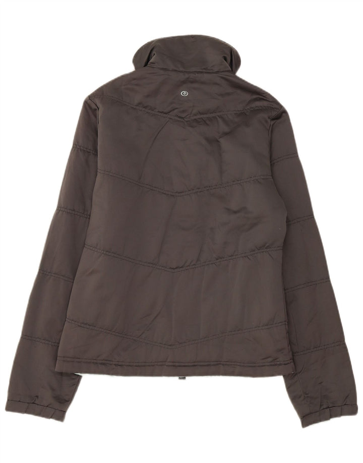 Rip Curl Chaqueta acolchada reversible para mujer UK 12 Poliéster gris medio