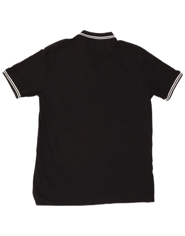 Kappa Polo Hombre 3XL Algodón A Rayas Negro