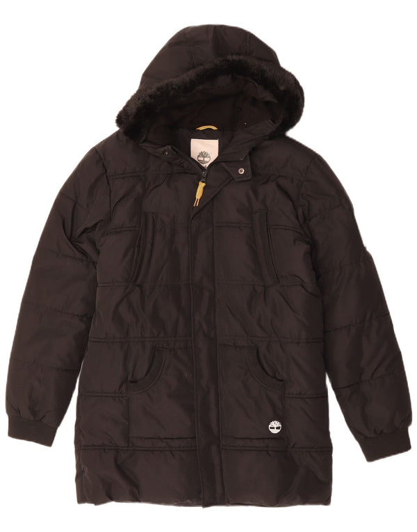 Timberland Abrigo acolchado con capucha para hombre UK 34 XS Poliéster negro