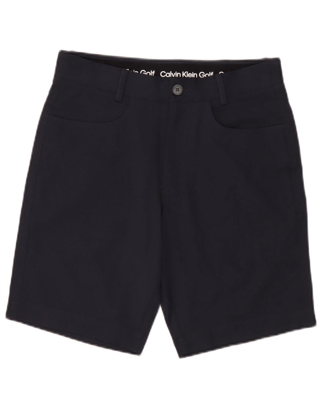 Pantalones cortos casuales para hombre Calvin Klein W30 Poliéster azul marino mediano