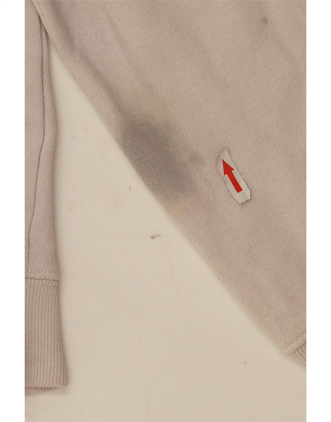 Fila Mujer Oversize Crop Sudadera Jumper UK 16 Large Off White