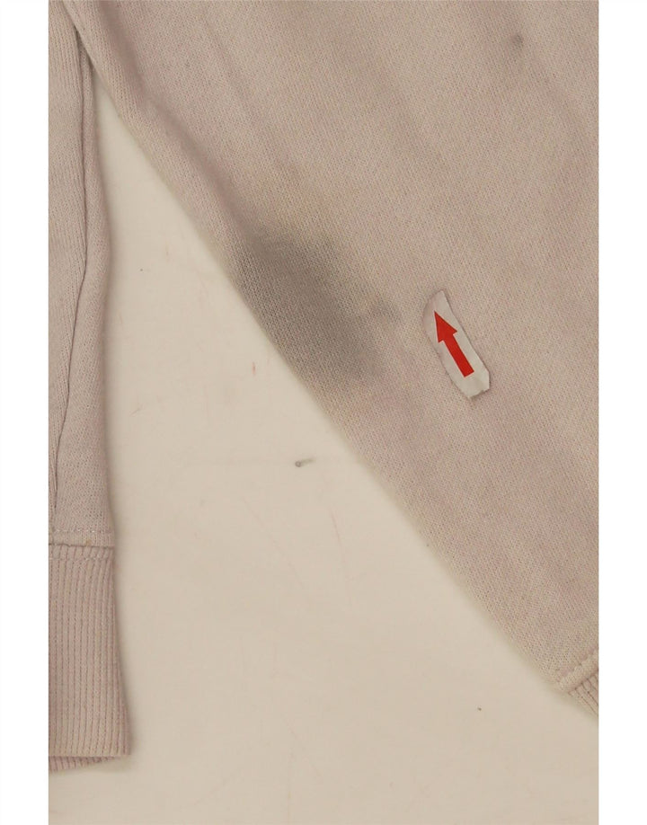 Fila Mujer Oversize Crop Sudadera Jumper UK 16 Large Off White