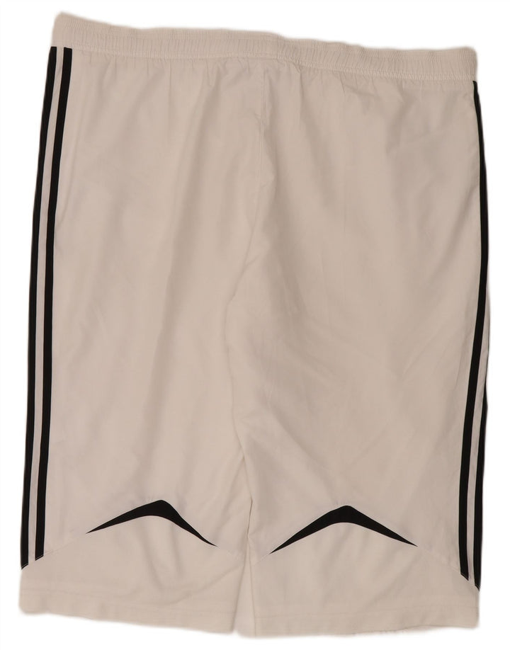 Adidas Mens Climalite Bermuda Sport Shorts XL Blanco Poliéster