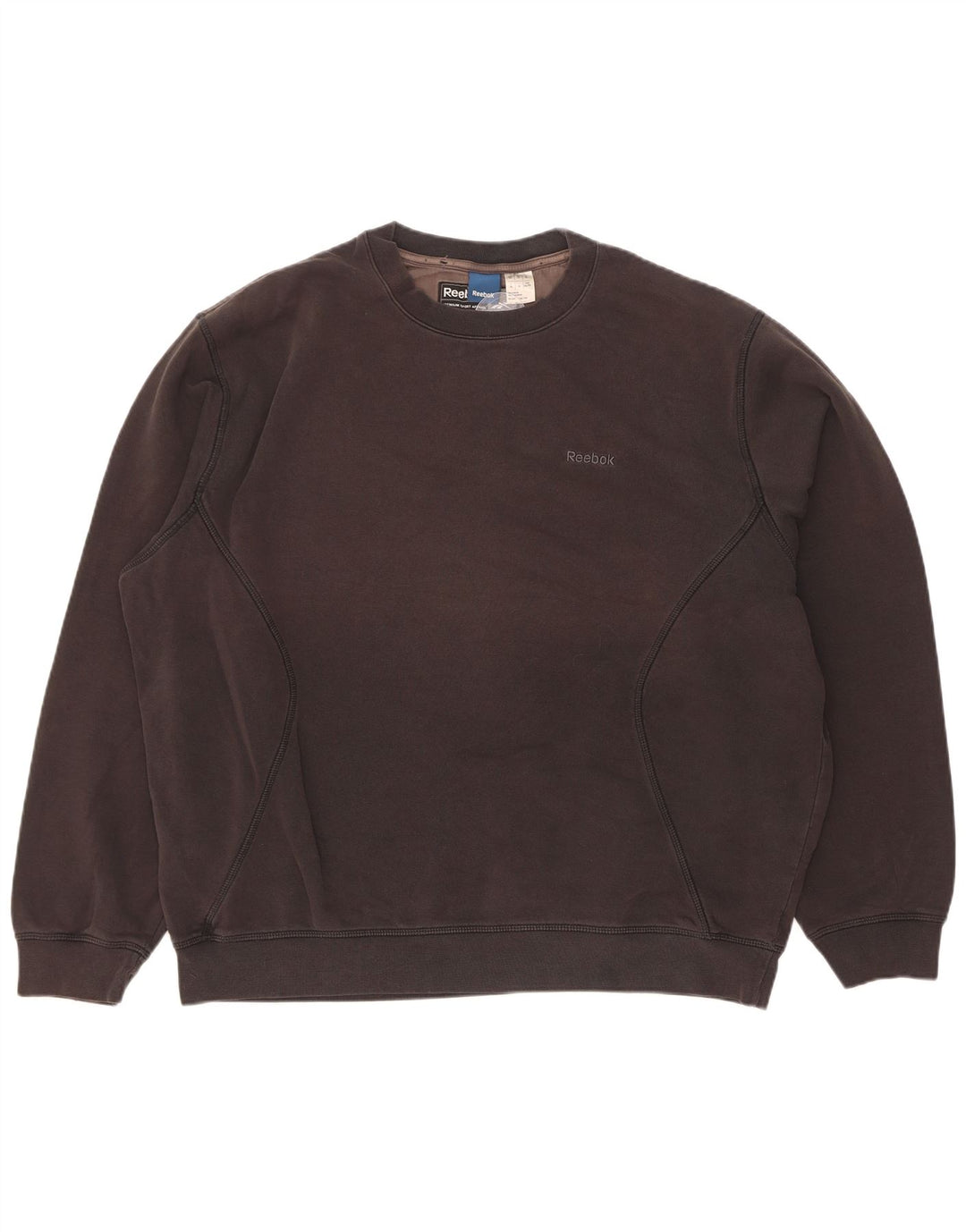 Reebok Hombre Sudadera Jumper XL Negro Algodón