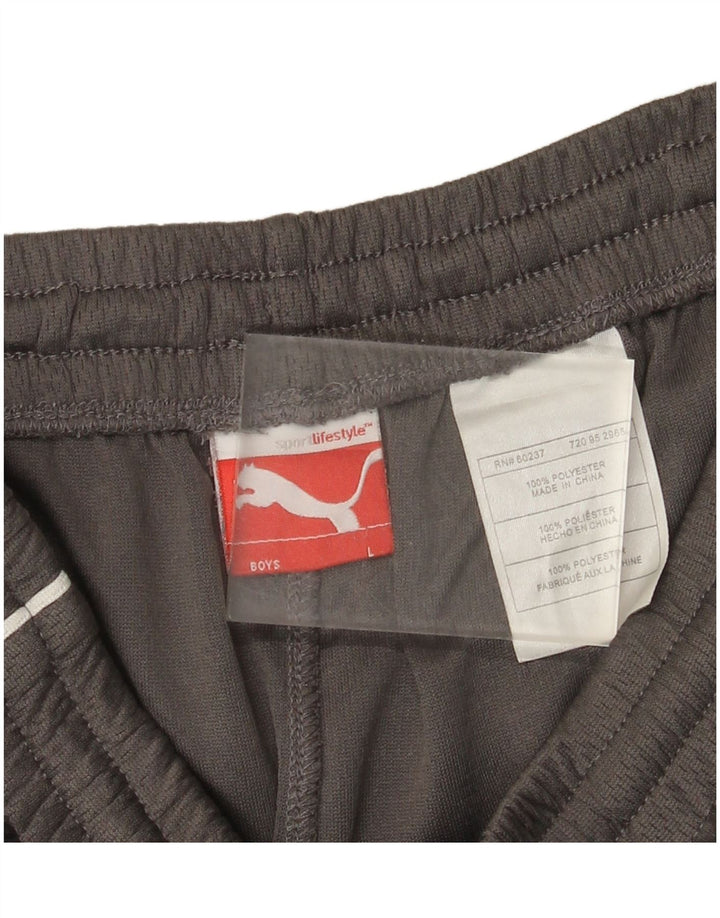 Puma Pantalones de chándal para niño 11-12 años Grande Gris Poliéster