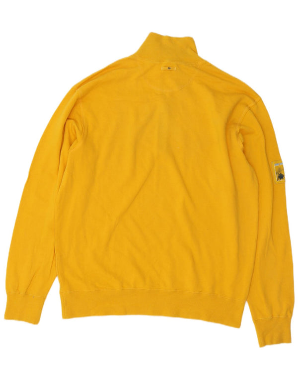 Sergio Tacchini Jersey Hombre con Cremallera y Cuello XL Algodón Amarillo