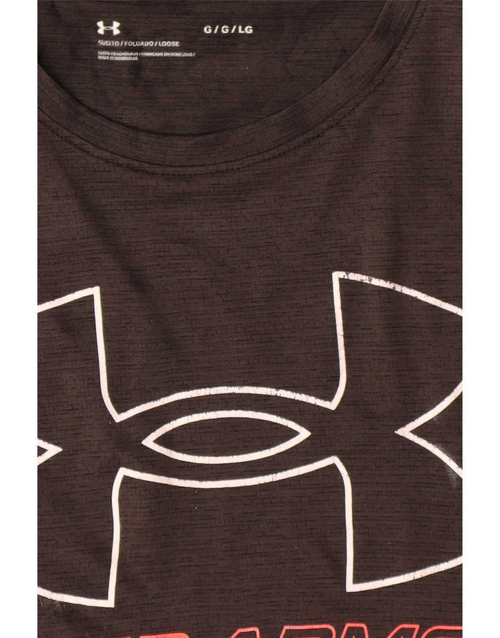 Under Armour - Camiseta gráfica para hombre, talla grande, color negro