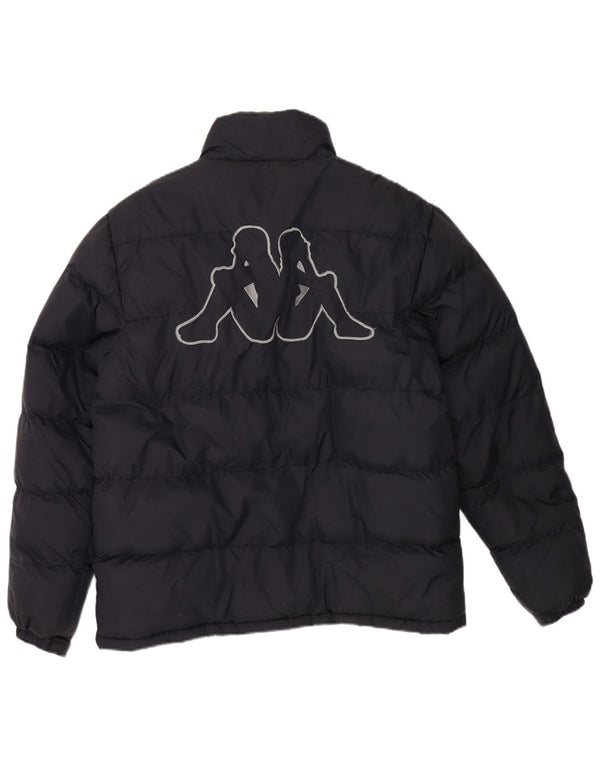 KAPPA Chaqueta acolchada gráfica para hombre UK 40 Large Poliéster azul marino