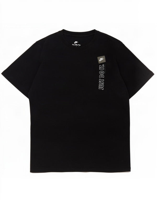 Nike - Camiseta gráfica para hombre, talla grande, algodón negro