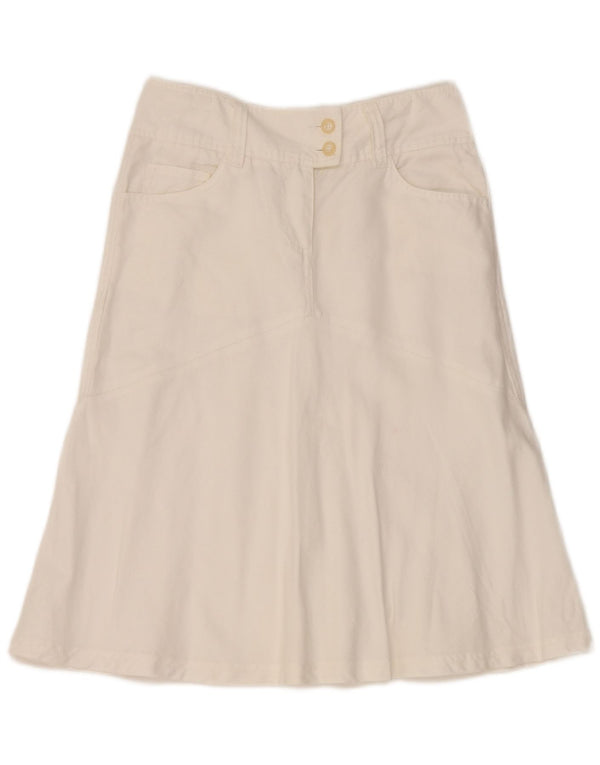 Marlboro Classics Falda Acampanada para Mujer EU 40 Medium W28 Blanco