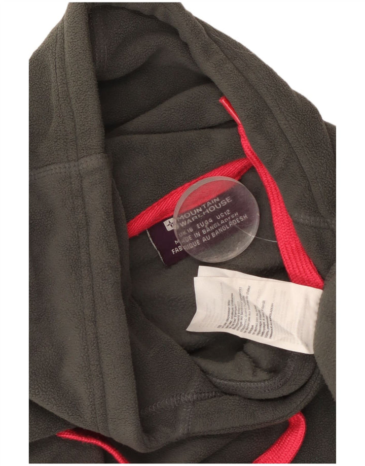 Jersey polar con capucha para mujer Mountain Warehouse UK 46 Poliéster gris grande