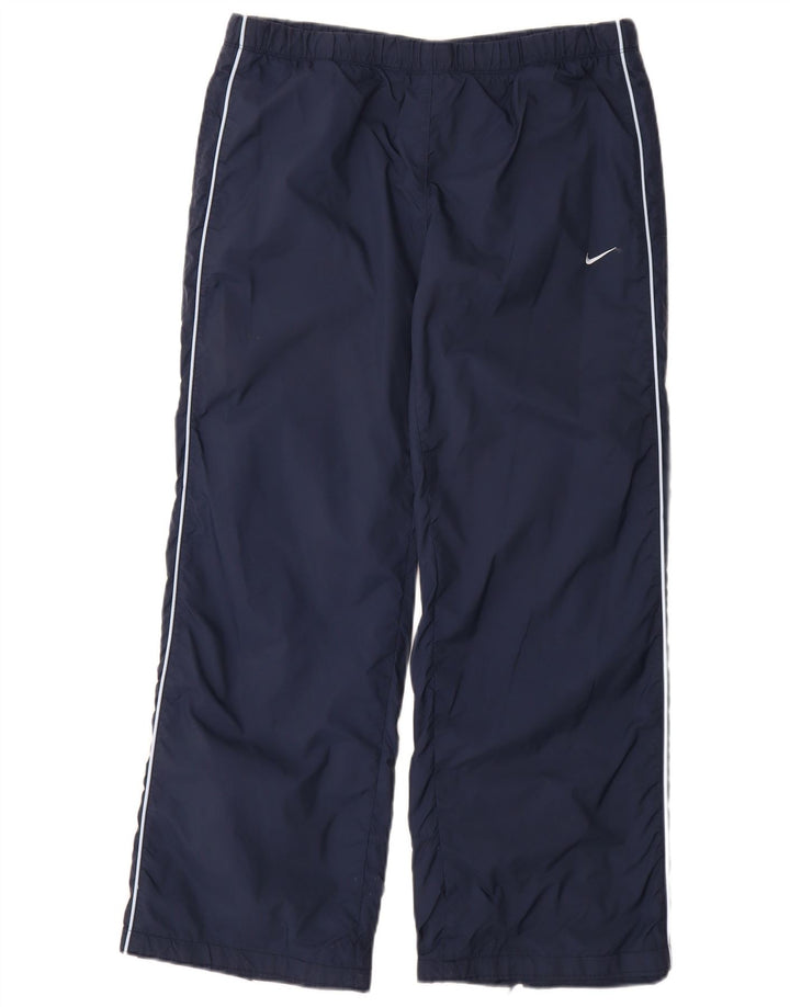 Pantalones de chándal NIKE para mujer UK 10/12 Medium Azul marino Nylon