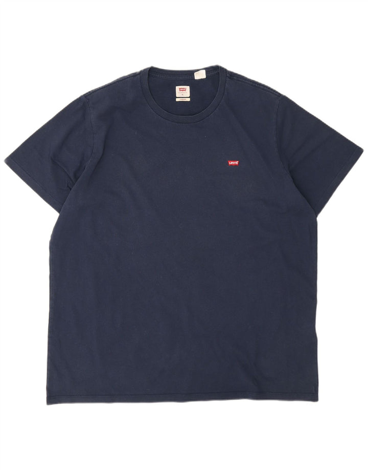 Levi's Hombre Camiseta Top XL Azul Marino Algodón