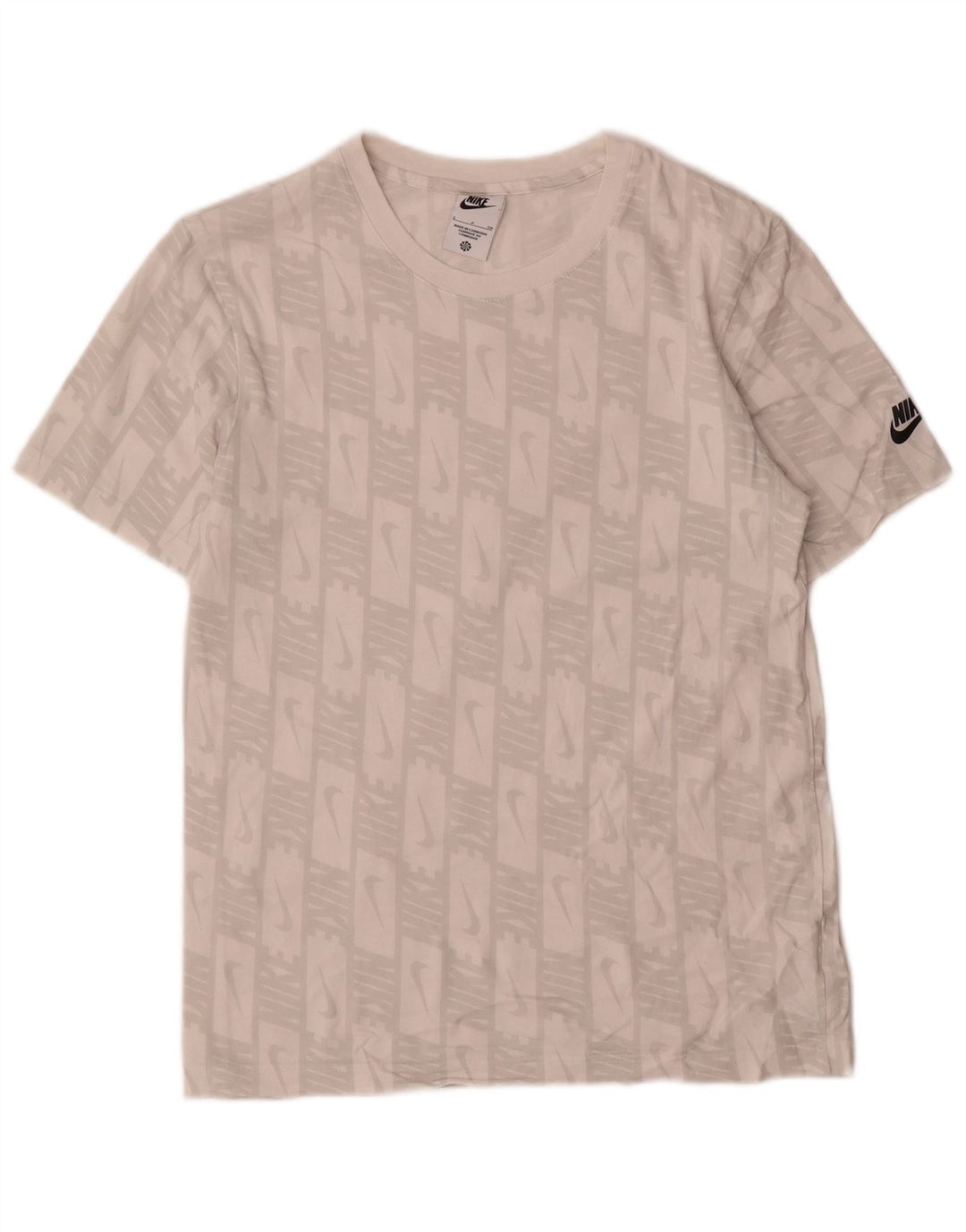 Nike - Camiseta gráfica para hombre, talla pequeña, algodón blanco