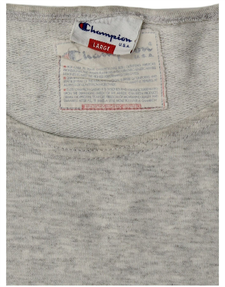Champion Sudadera con gráfico extragrande para mujer UK 46 Large Grey
