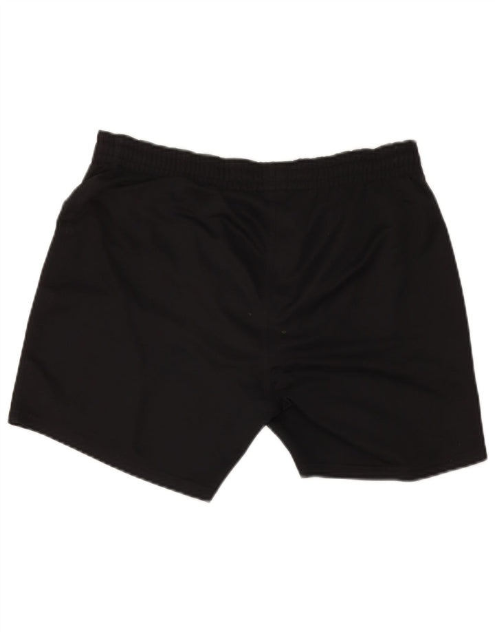 Nike - Pantalones cortos deportivos para hombre, talla pequeña, poliéster negro
