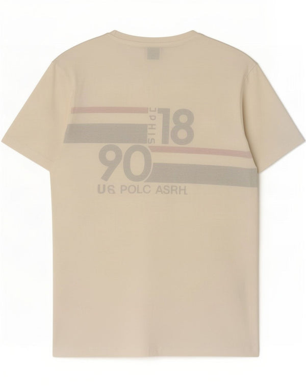 Asociación de Polo de EE. UU. Camiseta gráfica para hombre Top grande de algodón blanco
