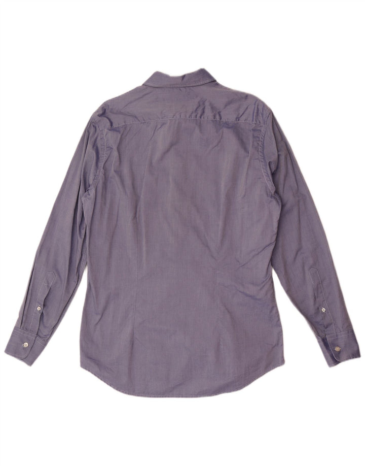 Fred Perry Camisa Slim Fit Para Hombre Algodón Azul Grande