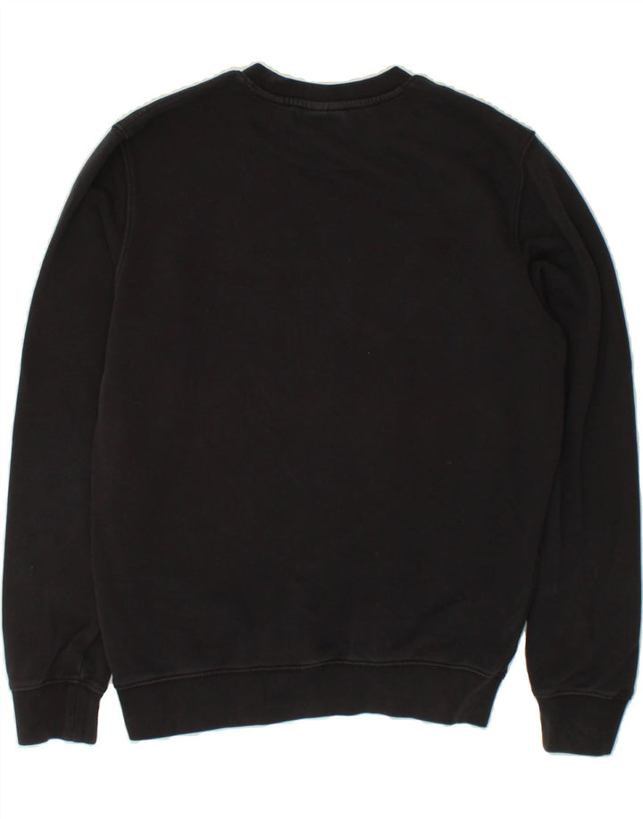 CHAMPION Mens Graphic Sweatshirt Jumper Small Black Cotton Vintage Champion and Second-Hand Champion from Messina Hembry 