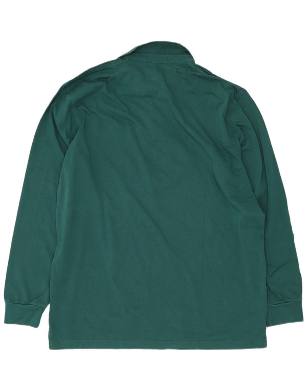 Harmont & Blaine Polo de manga larga para hombre, ajuste regular, talla 3XL, algodón verde