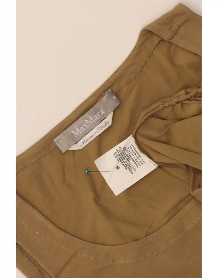 Max Mara - Camiseta sin mangas para mujer, talla 40, algodón beige medio